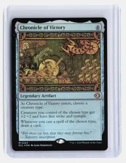 Chronicle of Victory MTG Lorwyn Eclipsed #M 0253 Mythic Rare FOIL Leg Artifact - Image 1