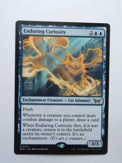 MTG Enduring Curiosity (DSK) Duskmourn: House of Horror Regular Rare 51 - Image 1