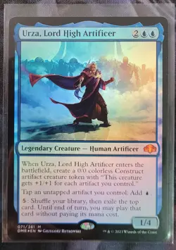 Urza, Lord High Artificer FOIL 71 Dominaria Remastered MINT MTG DMR - Image 1