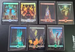 7x FULL ART FOIL Lands Streets of New Capenna EDH MTG SNC 274 276 276 280 281 - Image 1