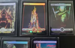 7x FULL ART FOIL Lands Streets of New Capenna EDH MTG SNC 274 276 276 280 281 - Image 3