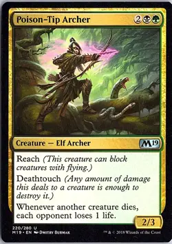 Poison-Tip Archer U Core Set 2019 220 LP Magic - Image 1
