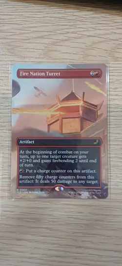 Fire Nation Turret | Borderless | MTG | TLA | Near Mint | English EN - Image 1
