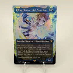 Rikku Resourceful Guardian Borderless Foil | FIC Final Fantasy Commander Trading - Image 1