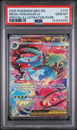 2025 Pokemon Mega Evolution Venusaur ex SIR 177 PSA 10 Gem Mint - Image 1