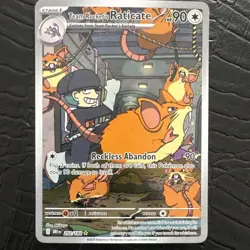 Pokemon TCG Scarlet & Violet Destined Rivals Team Rocket’s Raticate 202/182 - Image 1