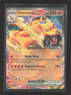 2023 Pokemon Scarlet & Violet Obsidian Flames Charizard EX #6/165 - Image 1
