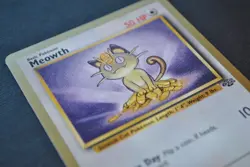 Meowth #56 / 64 Jungle Fruit Rollup Gold Border Promo - NM - Pokemon 1999 WOTC - Image 2