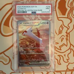 2024 Pokemon SSP EN Latias Ex 239/191 Special Illustration Rare PSA 9 - Image 1