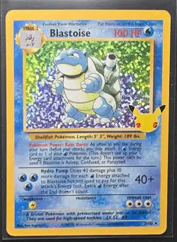 Blastoise Celebrations Classic Collection 15/102 Holo Rare Pokemon 2021 - Image 1