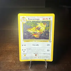 PIDGEOT 2000 Pokemon French Roucarnage Jungle Holo Rare #8/64 - Image 1