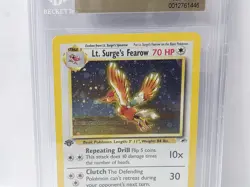 POKEMON GYM HEROES 1ST EDITION LT SURGE'S FEAROW HOLO BGS 9.5 VERY NICE!!! - Image 2