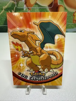 1999 Topps Pokemon TV Animation Edition Charizard Non-Holo #06 Blue Logo LP - Image 1