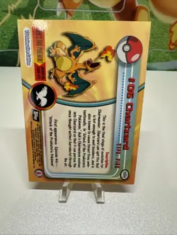 1999 Topps Pokemon TV Animation Edition Charizard Non-Holo #06 Blue Logo LP - Image 2