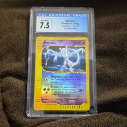 Pokemon Mewtwo Expedition Base Set 20/165 Reverse Holo 2002 CGC 7.5 English - Image 1