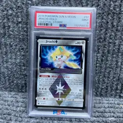 2018 Pokemon Sun Moon Celestial Storm Jirachi Holo #97 PSA 9 - Image 1