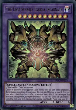 The Unstoppable Exodia Incarnate 1st Ed Ultra Rare INFO-EN033 Yu-Gi-Oh! - Image 1