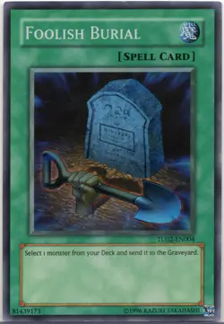 FOOLISH BURIAL YUGIOH TCG TURBO PACK 02 #TU02-EN004 UNLIMITED - Image 1