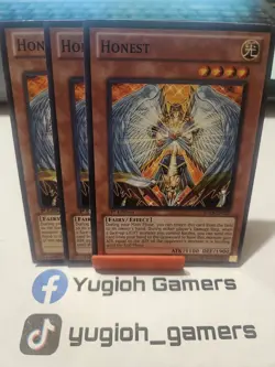 Yu-Gi-Oh Honest X3 Different Sets Common Light Played - Image 1
