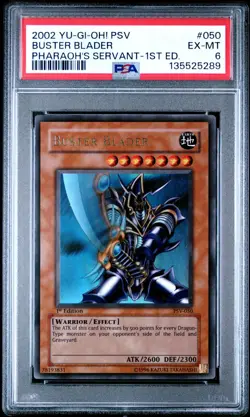 2002 Yu-Gi-Oh! Buster Blader PSV-050 1st Edition | PSA 6 - Image 1