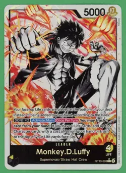 Monkey.D.Luffy One Piece Foil Full Art (English) ST13-003 - Image 1