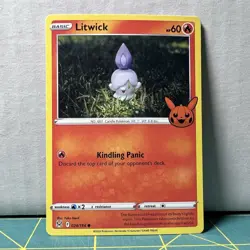 Pokemon TCG Card Litwick #024 Trick Or Trade 2024 - Image 1