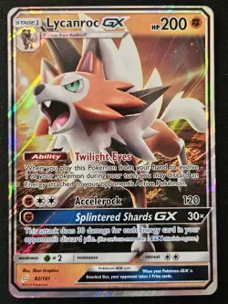 Lycanroc GX 82/181 S&M Team Up Ultra Rare Holo Pokemon Trading Card Game 2019 NM - Image 1