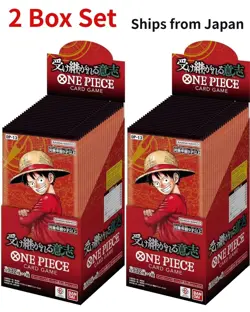 PSL ONE PIECE Card Game Carrying on His Will OP-13 2 Box Set from Japan - Image 1