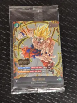 Son Goku FP-034 Release Event Winner Tournament Promo Dragon Ball Card Fusion W - Image 1