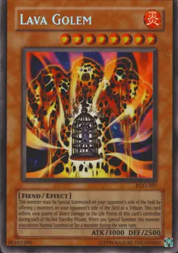 Lava Golem PGD-107 Unlimited Secret Rare Pharaonic Guardian YuGiOh! Card LP - Image 1