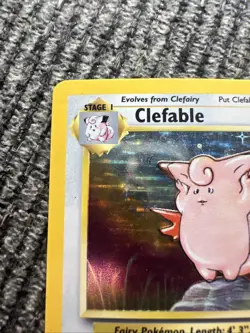 Pokemon TCG Clefable Holo Rare Card 1/64 Jungle Set 1999 🔥🔥🔥 - Image 4