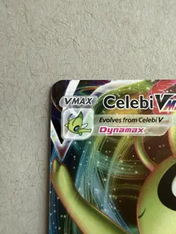2021 Pokemon SWSH Chilling Reign Ultra Rare Holo Card Celebi VMAX #008/198 - Image 2