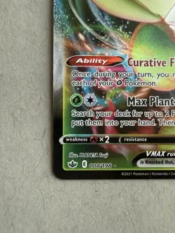 2021 Pokemon SWSH Chilling Reign Ultra Rare Holo Card Celebi VMAX #008/198 - Image 4