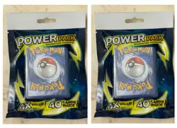 Pokemon Power Packs 40 Cards Per Pack X2 Guaranteed 1 Holo Rare Per Pack - Image 1