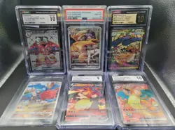 Pokemon TCG Dragon Lot - Charizard Dragonite Drudigon Graded And Sealed Cards - Image 1