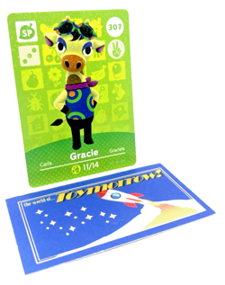 Animal Crossing Nintendo Amiibo - GRACIE #307 - Series 4 Authentic Card - Image 1