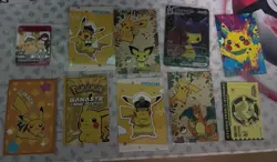 Pokemon Pikachu Mixed Lot Nightlight, Acrylic Tickets, Art Board, Cards And More - Image 2