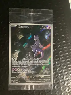 Mewtwo Black Star Promo Pokemon Card 52 Full Art SVP #052 Near Mint Unopened - Image 1