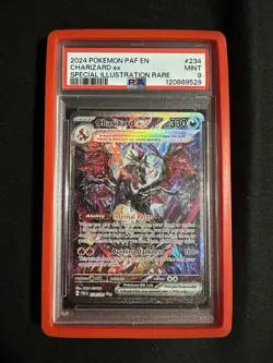 Pokemon TCG Charizard EX Scarlet & Violet Paldean Fates Holo Card 234/091 PSA 9 - Image 1