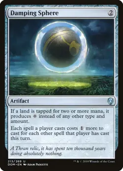 4 Damping Sphere PLAYSET Magic the Gathering MTG Dominaria Lightly Played LP - Image 1
