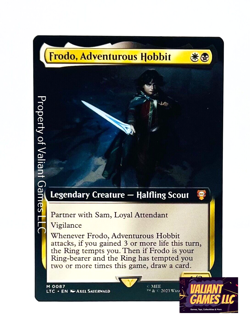 MTG Lord of the Rings Frodo Adventurous Hobbit #0087 Mythic Borderless - Image 1