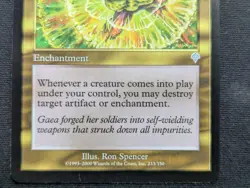 Aura Shards - Invasion - NM - MTG - Magic the Gathering - Green/White - Enchant - Image 2