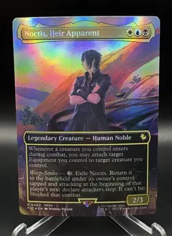 Noctis, Heir Apparent 460 FOIL Borderless - MTG Commander: Final Fantasy - NM✨ - Image 1