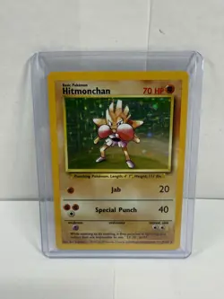 Pokemon Vintage WOTC Hitmonchan 7/102 Base Set Unlimited Holo Rare - Image 1