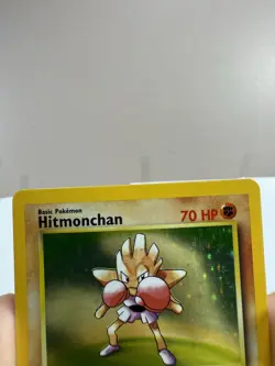 Pokemon Vintage WOTC Hitmonchan 7/102 Base Set Unlimited Holo Rare - Image 3