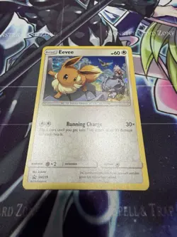Pokemon TCG Sun And Moon Eevee Promo Sm235 Holo Black Star - Image 1