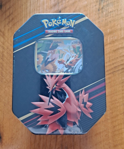 Pokemon TCG: Crown Zenith Galarian Zapdos Tin - Image 1