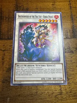 Brotherhood of the Fire Fist - Horse Prince OP12-EN020 Unl Ed Common LP + BONUS - Image 1
