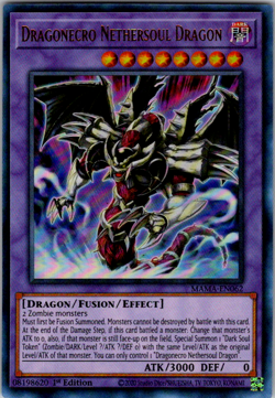 Yugioh! Dragonecro Nethersoul Dragon Mama-en062 Ultra Rare 1st Ed Near Mint!! - Image 1