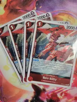 One Piece TCG Belo Betty Awakening of the New Era OP05-015 Playset x4 FOIL Eng - Image 1